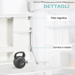 HOMCOM-Scrivania-a-Muro-Pieghevole-e-Salvaspazio-con-Ripiani-per-Casa-e-Ufficio-in-Truciolato-e-MDF-60x21.5x50-cm-Bianco