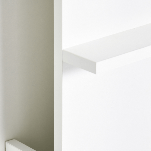 HOMCOM-Scrivania-a-Muro-Pieghevole-e-Salvaspazio-con-Ripiani-per-Casa-e-Ufficio-in-Truciolato-e-MDF-60x21.5x50-cm-Bianco