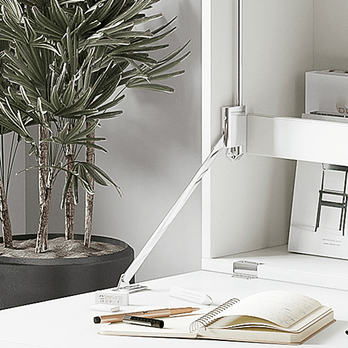 HOMCOM-Scrivania-a-Muro-Pieghevole-e-Salvaspazio-con-Ripiani-per-Casa-e-Ufficio-in-Truciolato-e-MDF-60x21.5x50-cm-Bianco