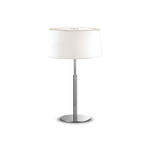 Ideal Lux Lampada Da Scrivania-Ufficio Moderna Hilton Metallo Bianco 2 Luci E14