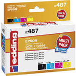 Edding cartuccia per stampante edding EDD-487 nero ciano magenta giallo compatibile con EPSON 29XL / T2996XL set da 4