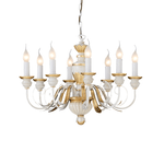 Ideal Lux Lampadario Classico Firenze Materie Plastiche Bianco 8 Luci E14