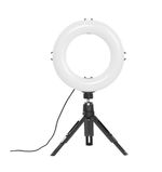 Hama-SpotLight-Smart-80-II-LED-Ring-Light-8-Ring-w--96-LEDs-Warm-White-to-Daylight-Bright-Dimmable-Remote-Control-Tripod