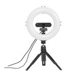 Hama-SpotLight-Smart-80-II-LED-Ring-Light-8-Ring-w--96-LEDs-Warm-White-to-Daylight-Bright-Dimmable-Remote-Control-Tripod