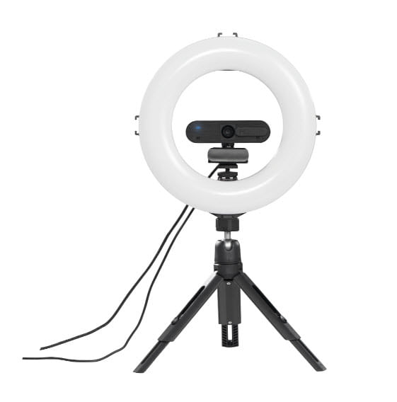 Hama-SpotLight-Smart-80-II-LED-Ring-Light-8-Ring-w--96-LEDs-Warm-White-to-Daylight-Bright-Dimmable-Remote-Control-Tripod