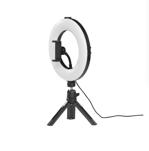 Hama-SpotLight-Smart-80-II-LED-Ring-Light-8-Ring-w--96-LEDs-Warm-White-to-Daylight-Bright-Dimmable-Remote-Control-Tripod