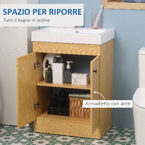 kleankin-Mobile-Bagno-sotto-Lavabo-in-Truciolato-con-Ripiani-Regolabili-e-Lavello-Curvo-60x41.5x88-cm