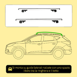 HOMCOM-Barre-Portapacchi-per-Auto-con-Serratura-e-Chiavi-in-Lega-di-Alluminio-125x5.5x7cm-Max.-75-kg