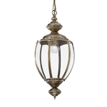 Ideal Lux Sospensione Rustica-Country Norma Metallo Ottone Brunito 1 Luce E27