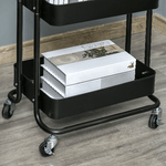 HOMCOM-Carrello-Portavivande-a-3-Livelli-con-Piano-d-Appoggio-e-Ruote-in-Acciaio-e-PP-46x34.5x76.5-cm