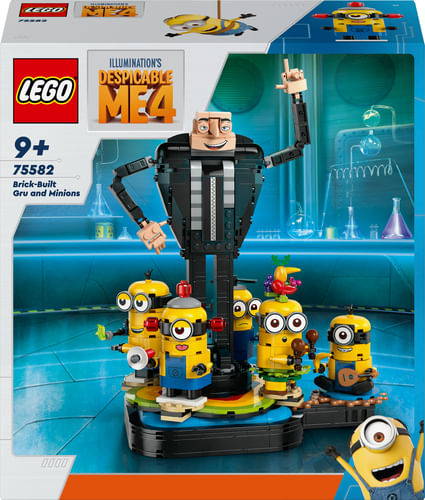 LEGO-Cattivissimo-Me-Gru-e-Minions-in-Mattoncini-Set-dal-Film-della-Illumination-Personaggi-da-Costruire-che-Danzano-Giochi-Creativi-per-Bambini-e-Bambine-da-9-Anni-Regalo-da-Esposizione-75582