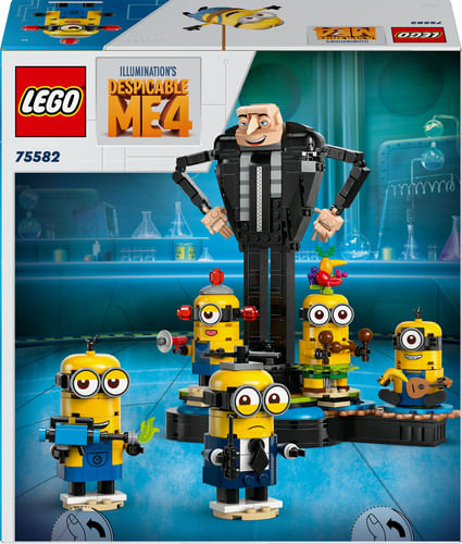 LEGO-Cattivissimo-Me-Gru-e-Minions-in-Mattoncini-Set-dal-Film-della-Illumination-Personaggi-da-Costruire-che-Danzano-Giochi-Creativi-per-Bambini-e-Bambine-da-9-Anni-Regalo-da-Esposizione-75582