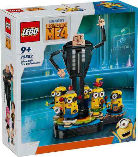 LEGO-Cattivissimo-Me-Gru-e-Minions-in-Mattoncini-Set-dal-Film-della-Illumination-Personaggi-da-Costruire-che-Danzano-Giochi-Creativi-per-Bambini-e-Bambine-da-9-Anni-Regalo-da-Esposizione-75582