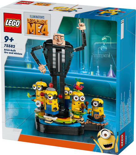 LEGO-Cattivissimo-Me-Gru-e-Minions-in-Mattoncini-Set-dal-Film-della-Illumination-Personaggi-da-Costruire-che-Danzano-Giochi-Creativi-per-Bambini-e-Bambine-da-9-Anni-Regalo-da-Esposizione-75582