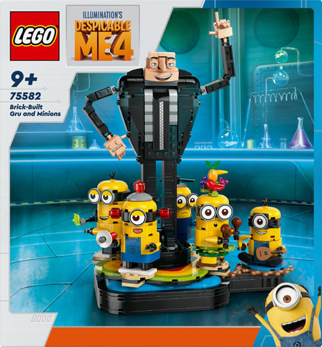 LEGO-Cattivissimo-Me-Gru-e-Minions-in-Mattoncini-Set-dal-Film-della-Illumination-Personaggi-da-Costruire-che-Danzano-Giochi-Creativi-per-Bambini-e-Bambine-da-9-Anni-Regalo-da-Esposizione-75582