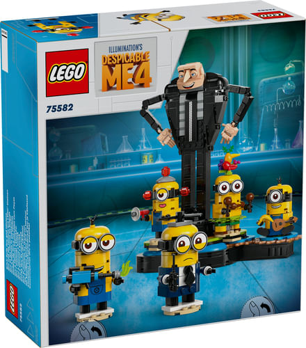 LEGO-Cattivissimo-Me-Gru-e-Minions-in-Mattoncini-Set-dal-Film-della-Illumination-Personaggi-da-Costruire-che-Danzano-Giochi-Creativi-per-Bambini-e-Bambine-da-9-Anni-Regalo-da-Esposizione-75582