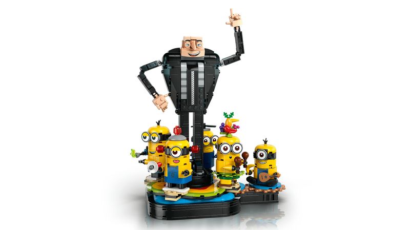 LEGO-Cattivissimo-Me-Gru-e-Minions-in-Mattoncini-Set-dal-Film-della-Illumination-Personaggi-da-Costruire-che-Danzano-Giochi-Creativi-per-Bambini-e-Bambine-da-9-Anni-Regalo-da-Esposizione-75582