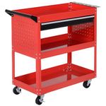 Durhand Carrello Portautensili da Officina, Rosso, 70x35x75.5cm