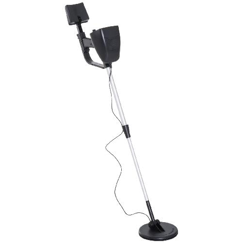 Outsunny-Metal-Detector-Cercametalli-2-Modalita-Bobina-Impermeabile-con-Attacco-Cuffia-13×24×77.5-105cm-Nero