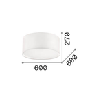 Plafoniera-Moderna-Wheel-Corda-Bianco-5-Luci-E27