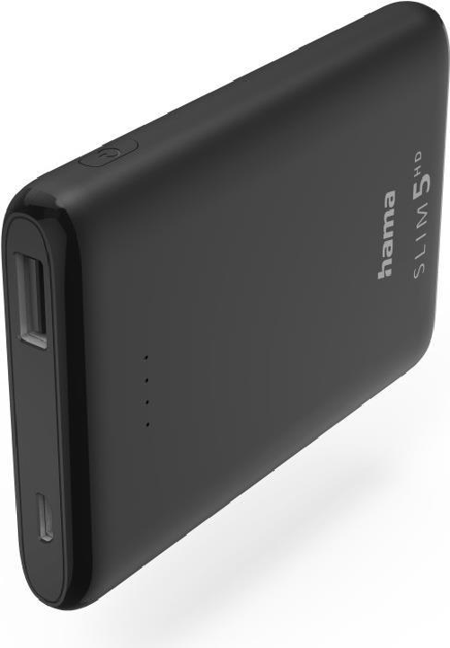 ---Hama-SLIM-5HD-Power-Bank-5.000-mAh-nero-----