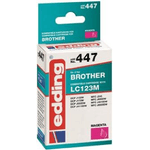 Edding cartuccia per stampante edding EDD-447 magenta compatibile con Brother LC-123M