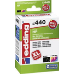 Edding cartucce per stampante edding EDD-440 nero colore compatibile con HP 301XL (CH563EE/CH564EE) set di 2