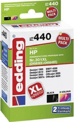 cartucce-per-stampante-edding-EDD-440-nero-colore-compatibile-con-HP-301XL--CH563EE-CH564EE--set-di-2