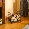 Outsunny-Portalegna-per-Camino-da-Interno-ed-Esterno-in-Metallo-con-Base-Rialzata-per-50kg-di-Legna-39.5x31.5x39.5cm---Nero