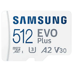 Samsung MB-MC512S 512 GB MicroSDXC UHS-I (Samsung EVO Plus microSD Card 512GB)