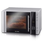 Severin MW 7775 forno a microonde Nero, Argento Microonde con grill Superficie piana 30 L 900 W