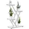 Outsunny-Scaletta-Portavasi-a-4-Livelli-per-Interni-ed-Esterni-in-MDF-e-Acciaio-50.5x24x81-cm-Bianco