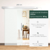HOMCOM-Porta-Scorrevole-Interna-in-Vetro-Smerigliato-con-Binario-B1-e-Maniglia-per-Bagno-Cucina-Studio-Vetro-205x-102.5x-08cm
