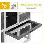 PawHut-Gabbia-per-Conigli-Porcellini-d-India-e-Roditori-da-Esterno-in-Legno-Grigio-e-Bianco-122x62.6x92cm