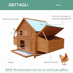 PawHut-Gabbia-per-Galline-in-Legno-con-Tetto-Impermeabile-Pollaio-Prefabbricato-da-Esterno-160x98.5x107cm