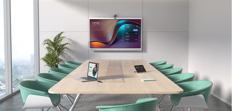 Yealink-MeetingBoard-Pannello-piatto-interattivo-1651-cm--65---LED-Wi-Fi-4K-Ultra-HD-Nero-Touch-screen-Processore-integrato-Android-10