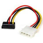 StarTech.com Adattatore cavo di alimentazione Molex a SATA con angolare sinistro 4 pin 15 cm