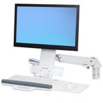 Ergotron StyleView supporto da tavolo per Tv a schermo piatto 61 cm (24") Parete Bianco