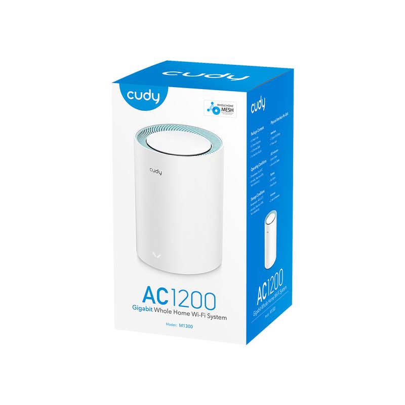 Cudy-M1300-1-PACK-sistema-Wi-Fi-Mesh-Dual-band--2.4-GHz-5-GHz--Wi-Fi-5--802.11ac--Bianco-Interno