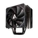 Abysm Ventola CPU Abysm Gaming Snow IV da 120 mm con dissipatore a 4 tubi di calore - Max. 1600 giri/min - Colore Nero