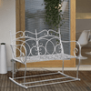 Outsunny-Panchina-a-Dondolo-da-Esterno-Dondolo-2-Posti-Biposto-da-Giardino-stile-Shabby-in-Metallo-103-x-74.5-x-88cm-Bianco