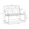 Outsunny-Panchina-a-Dondolo-da-Esterno-Dondolo-2-Posti-Biposto-da-Giardino-stile-Shabby-in-Metallo-103-x-74.5-x-88cm-Bianco