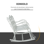 Outsunny-Panchina-a-Dondolo-da-Esterno-Dondolo-2-Posti-Biposto-da-Giardino-stile-Shabby-in-Metallo-103-x-74.5-x-88cm-Bianco