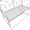 Outsunny-Panchina-a-Dondolo-da-Esterno-Dondolo-2-Posti-Biposto-da-Giardino-stile-Shabby-in-Metallo-103-x-74.5-x-88cm-Bianco