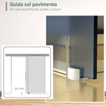 HOMCOM-Porta-Scorrevole-Interna-in-Vetro-Smerigliato-e-Satinato-con-Binario-B2-e-Maniglia-per-Bagno-Cucina-Studio-Vetro-205x-102.5x-08cm