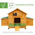 PawHut-Pollaio-Gabbia-Ovaiole-per-Galline-da-Giardino-con-2-Cassetti-Nido-e-Tetto-da-Esterno-Impermeabile-in-Legno-150x100x96.5-cm