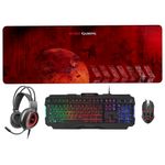 Mars Gaming MCPRGB2ES tastiera Mouse incluso USB Spagnolo Nero