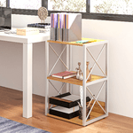 HOMCOM-Mobiletto-Scaffale-per-Soggiorno-Cucina-Bagno-3-Ripiani-Salvaspazio-Legno-40x35x72.5cm