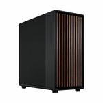 Fractal Design North XL Charcoal Black Black Solid Case E-ATX Fine Mesh Side 3 PWM Fans USB-C Walnut Front