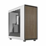 Fractal Design North XL Chalk White TG Clear Case w/ Clear Glass Window E-ATX 3 PWM Fans USB-C Oak Front